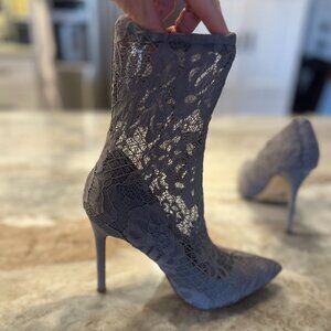Liliana Lace High Heel Ankle Boots